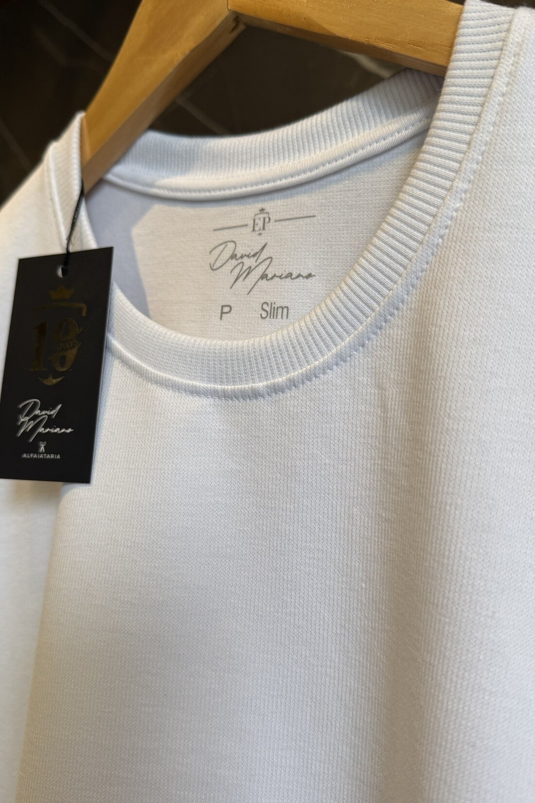 Camiseta Branca em Cotton Pima