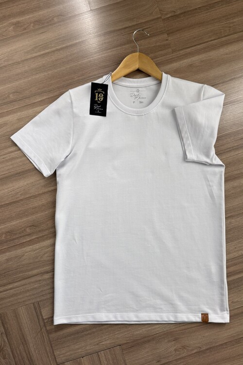 Camiseta Branca em Cotton Pima