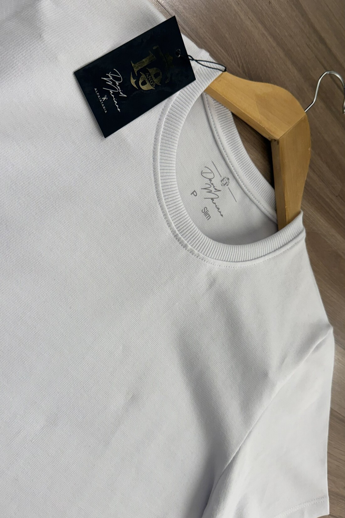 Camiseta Branca em Cotton Pima