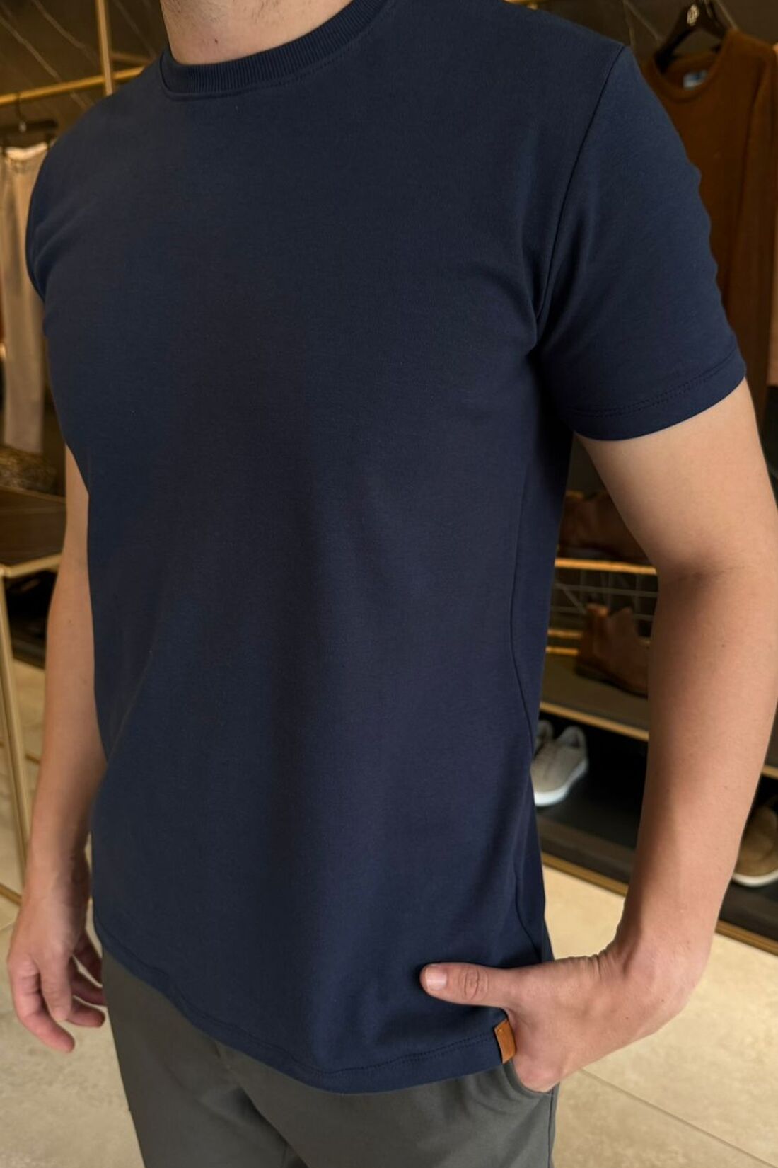 Camiseta Azul Marinho Cotton Alquimia