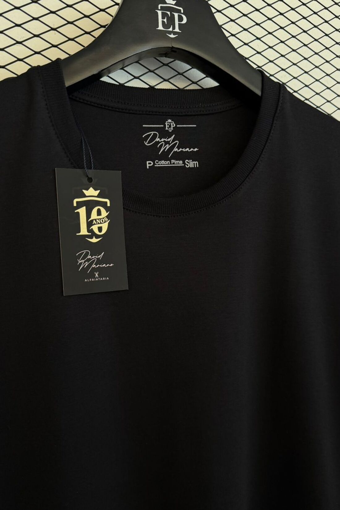 Camiseta Pima Cotton Interloque Preta