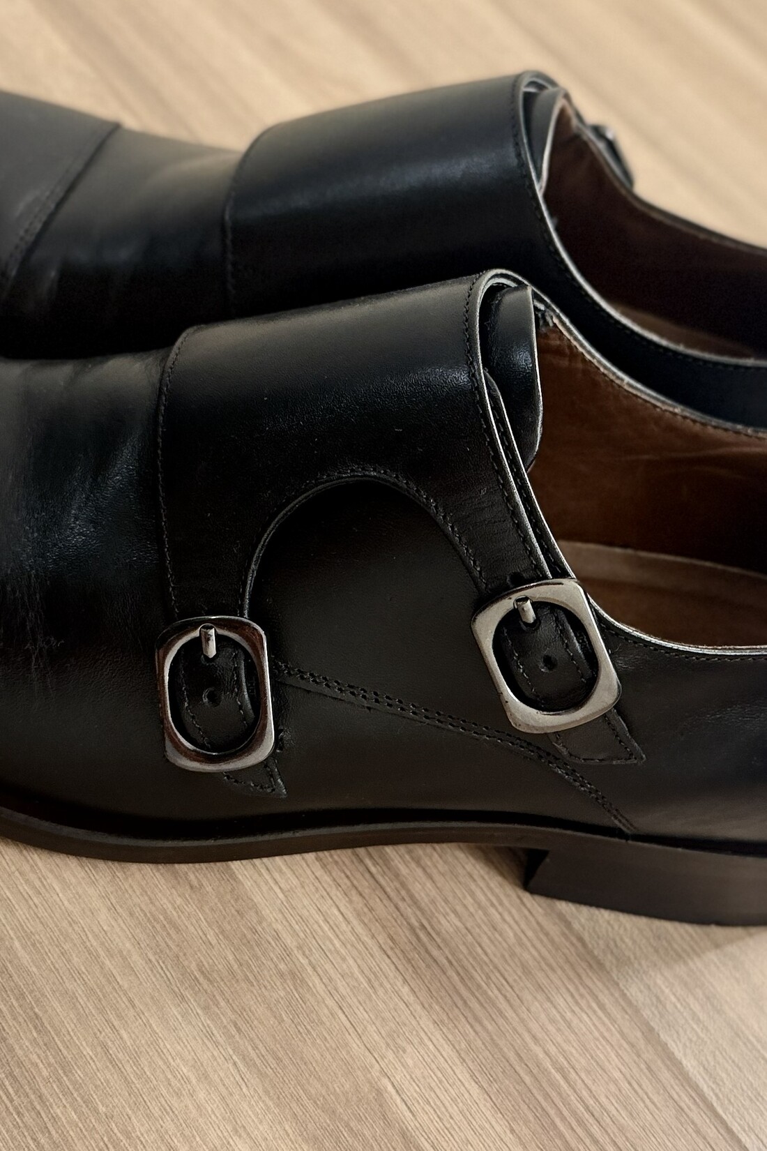 Monk Strap Marrom e Preto