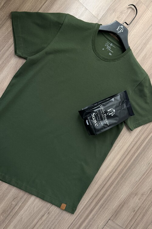 Camiseta Campo em Malha Conforto