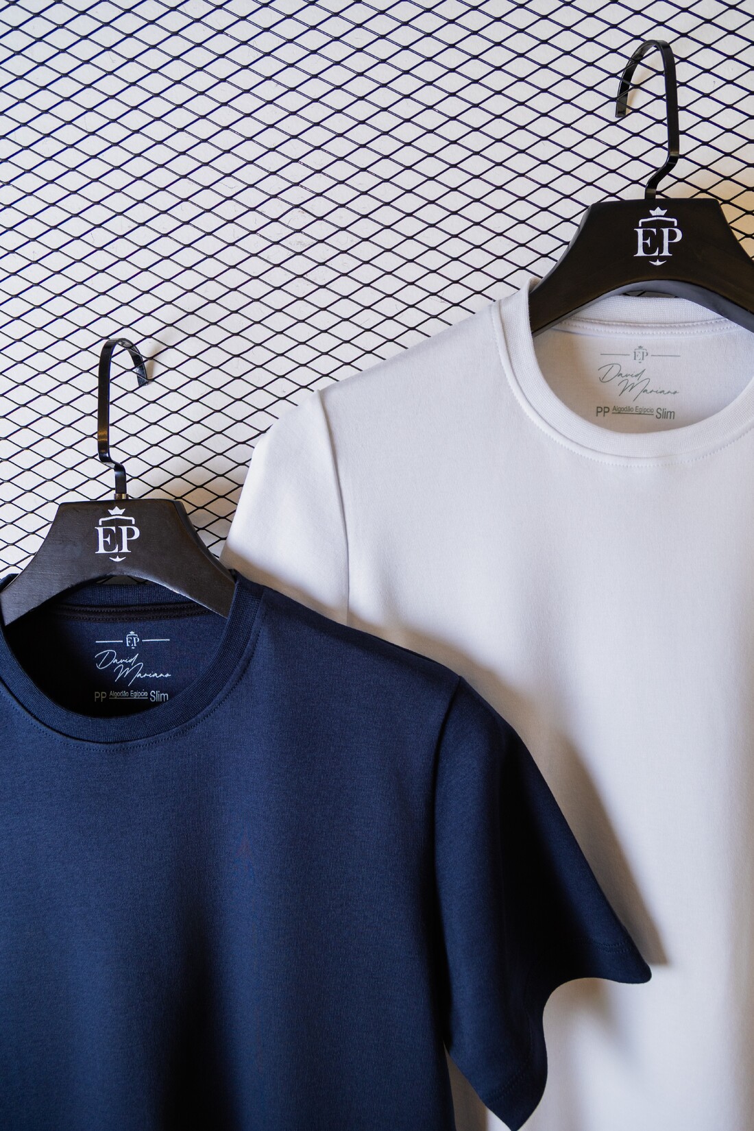 Coleção Infinito Camiseta Marinho em Algodão Egípcio