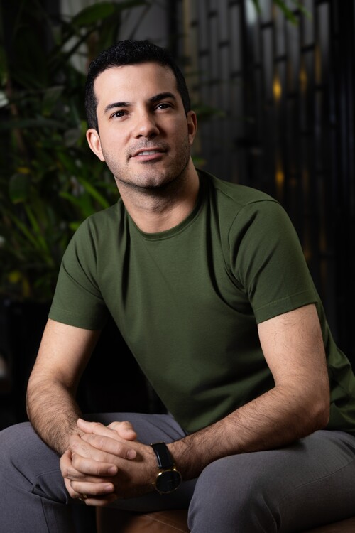 Camiseta Verde em Malha Conforto